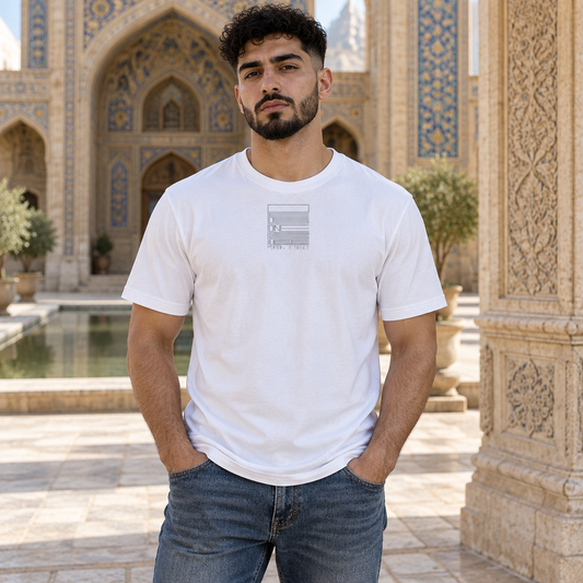 White – PEssence Tee – worn by model