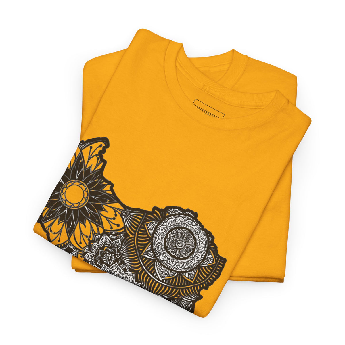 Gold – Persian Mandala Tee – folded