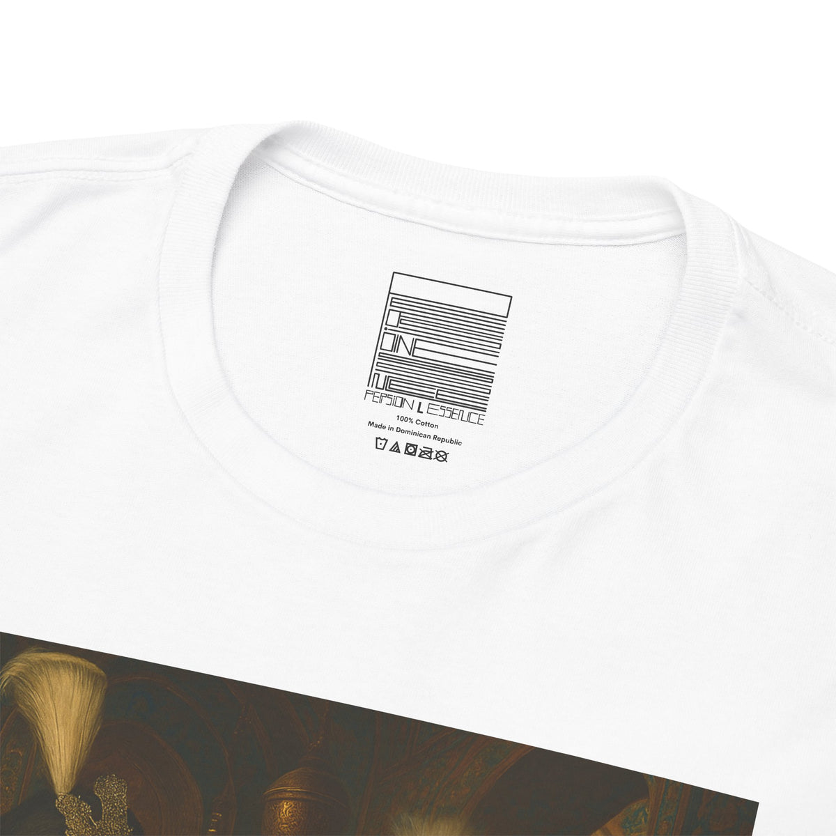 White – Ghajar Khan I Tee – close-up