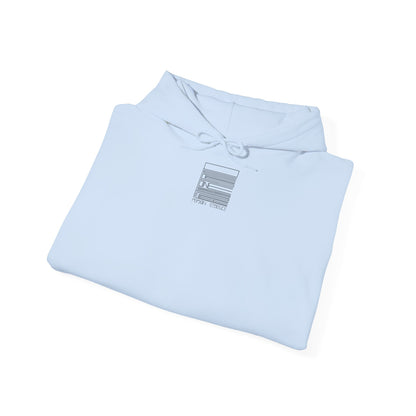 Light Blue – Cartel de Tehran Hoodie – folded