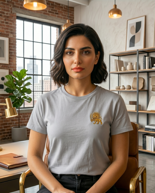 Persian Lion & Sun Embroidered - Tee