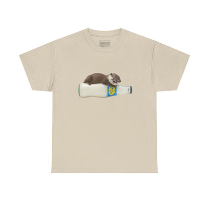 Sand – Otter on AbAli Tee – front
