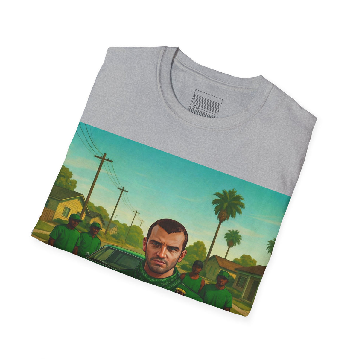 Sport Grey – Grand Theft Istak Tee – folded