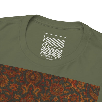 Military Green – Persian Cat Tee – close-up
