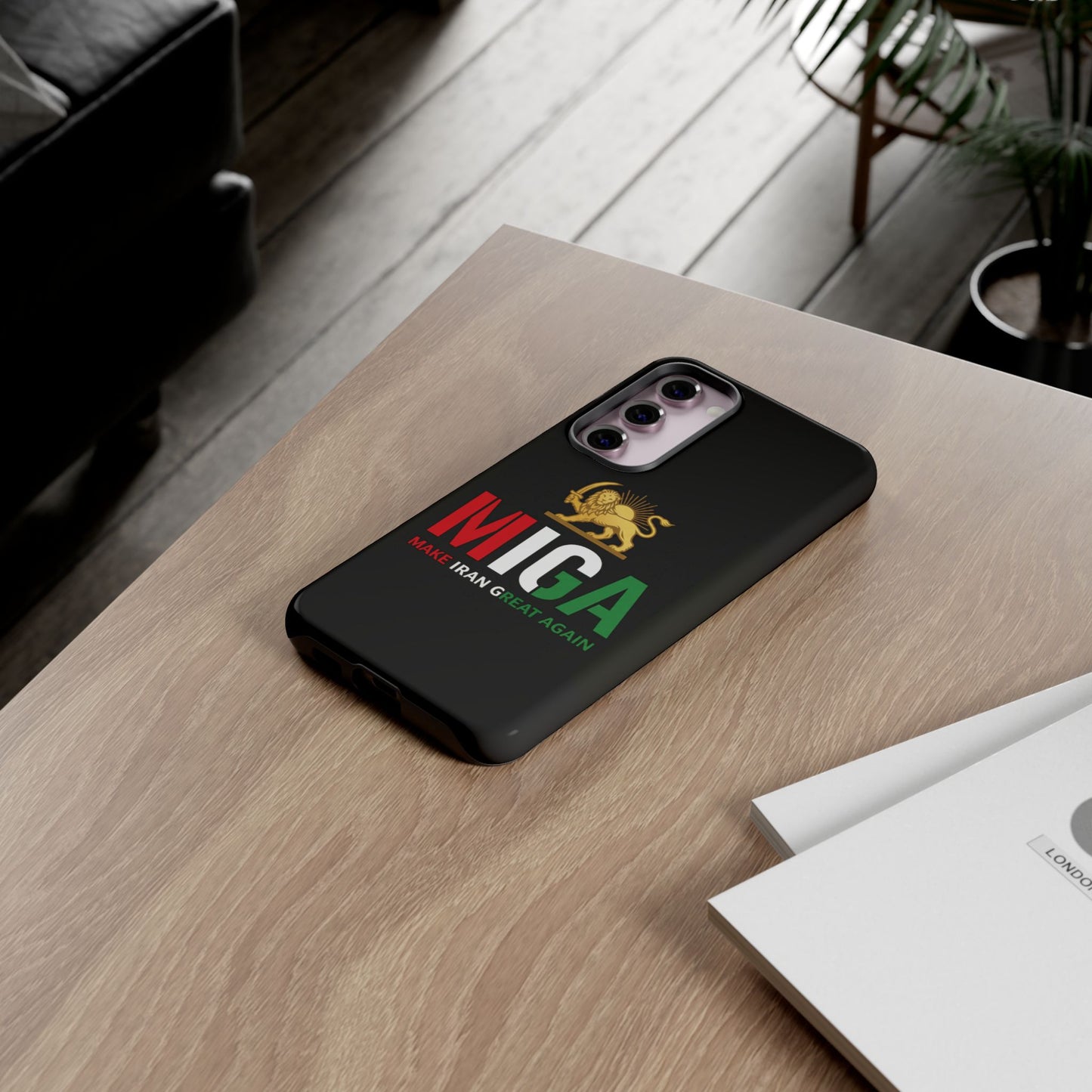 MIGA "Make Iran Great Again" Lion & Sun Phone Case