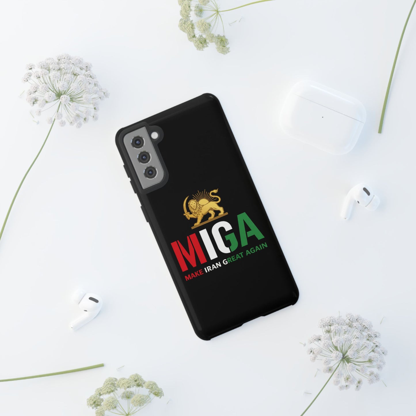 MIGA "Make Iran Great Again" Lion & Sun Phone Case
