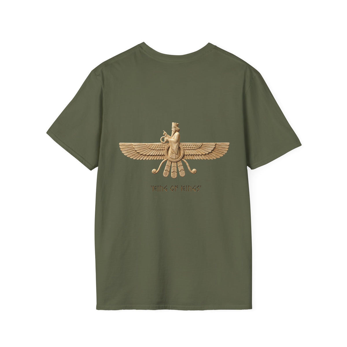 Military Green – King of Kings Tee – back