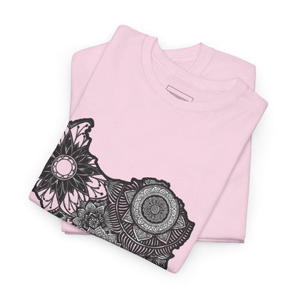 Light Pink – Persian Mandala Tee – folded