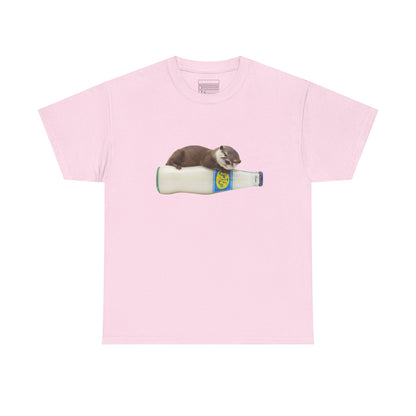 Light Pink – Otter on AbAli Tee – front