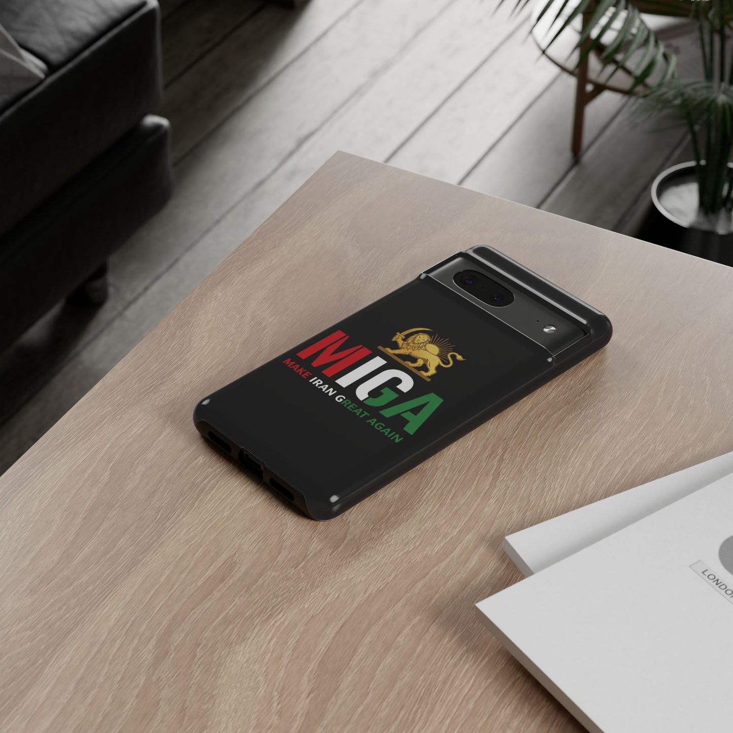 MIGA "Make Iran Great Again" Lion & Sun Phone Case