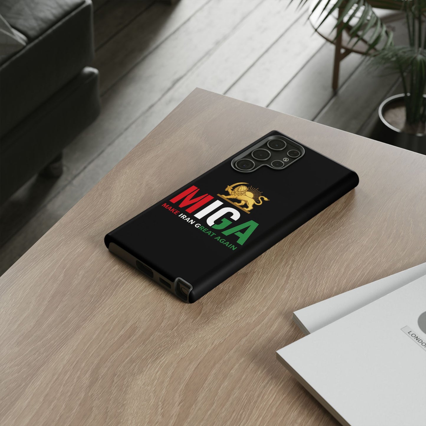 MIGA "Make Iran Great Again" Lion & Sun Phone Case
