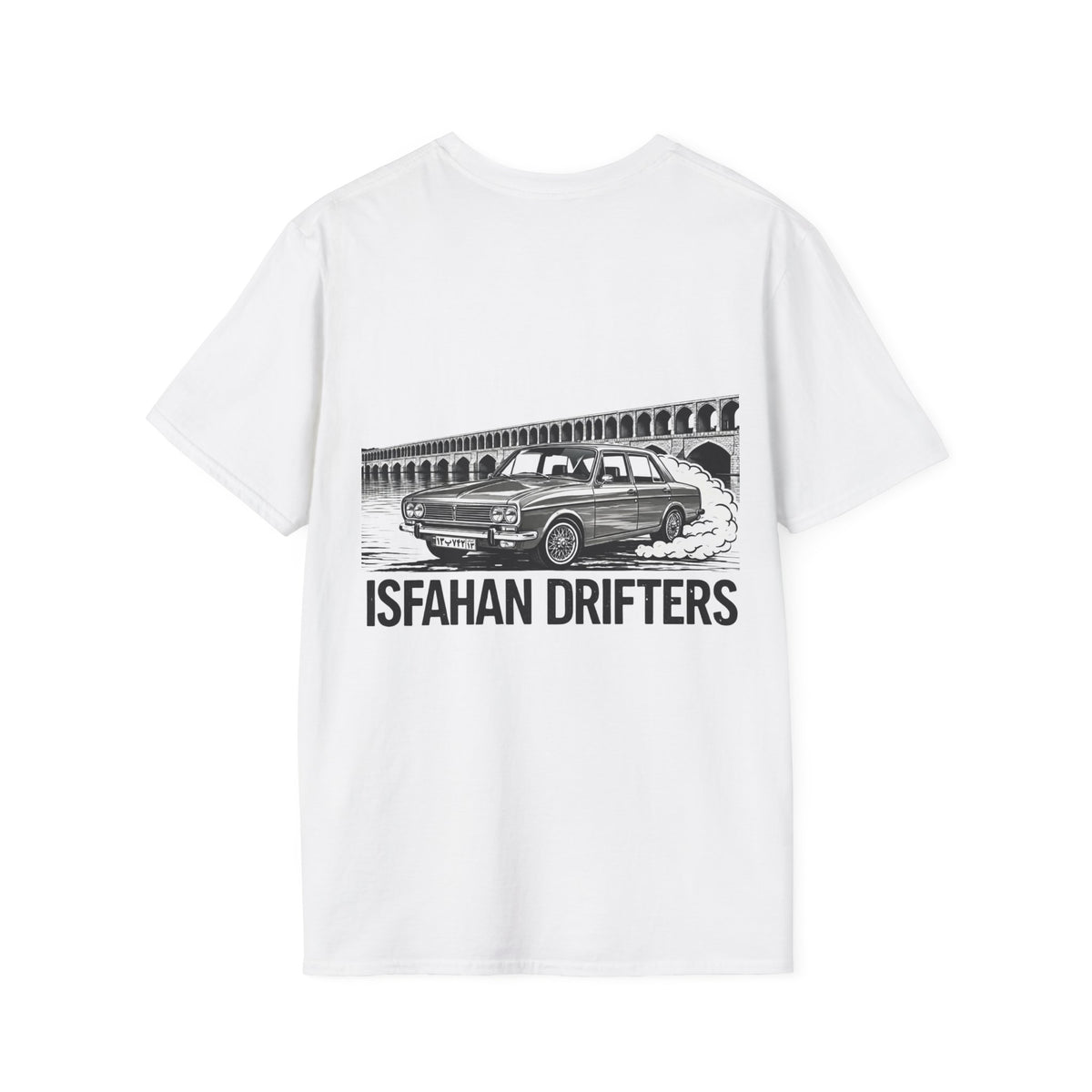 White – Isfahan Drifters BW Tee – back