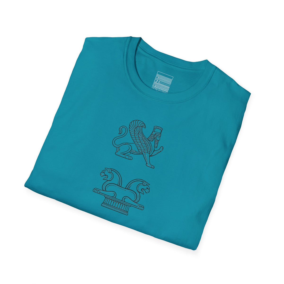 Tropical Blue – Eternal Guardians Tee – folded