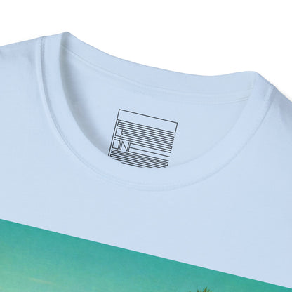 Light Blue – Grand Theft Istak Tee – close-up