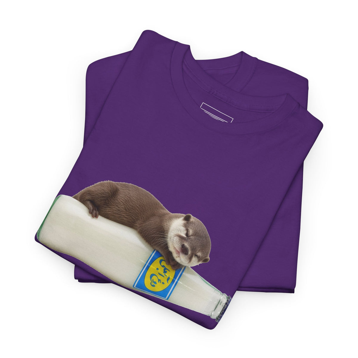 Purple – Otter on AbAli Tee – folded