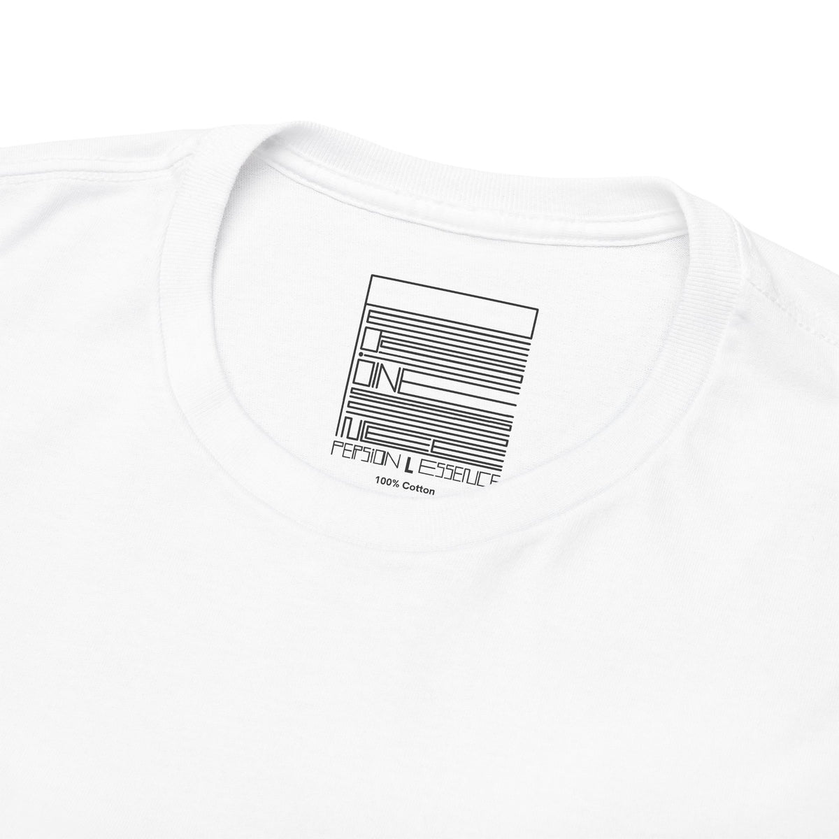 White – Pahlavi Imperial Tee – close-up