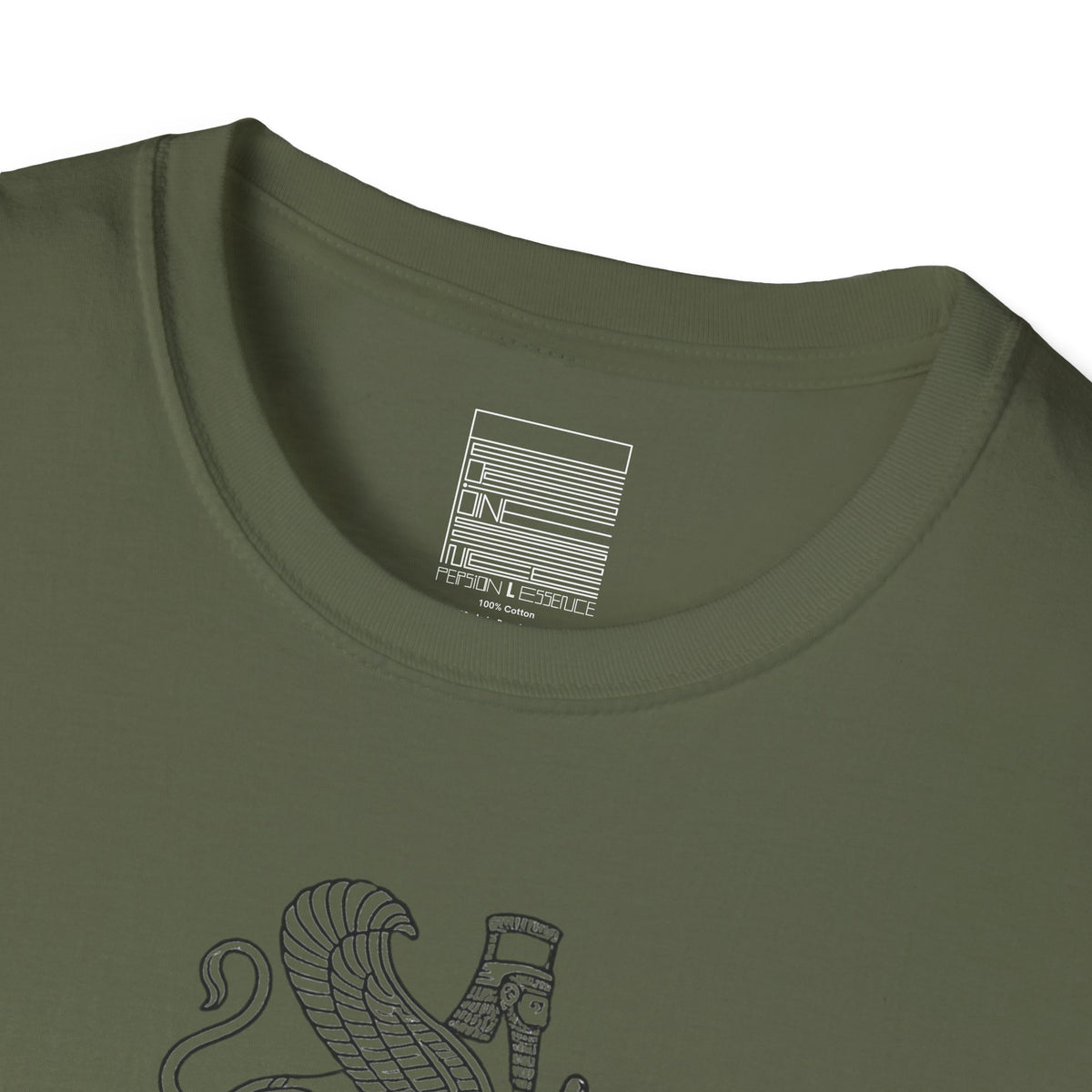 Military Green – Eternal Guardians Tee – close-up