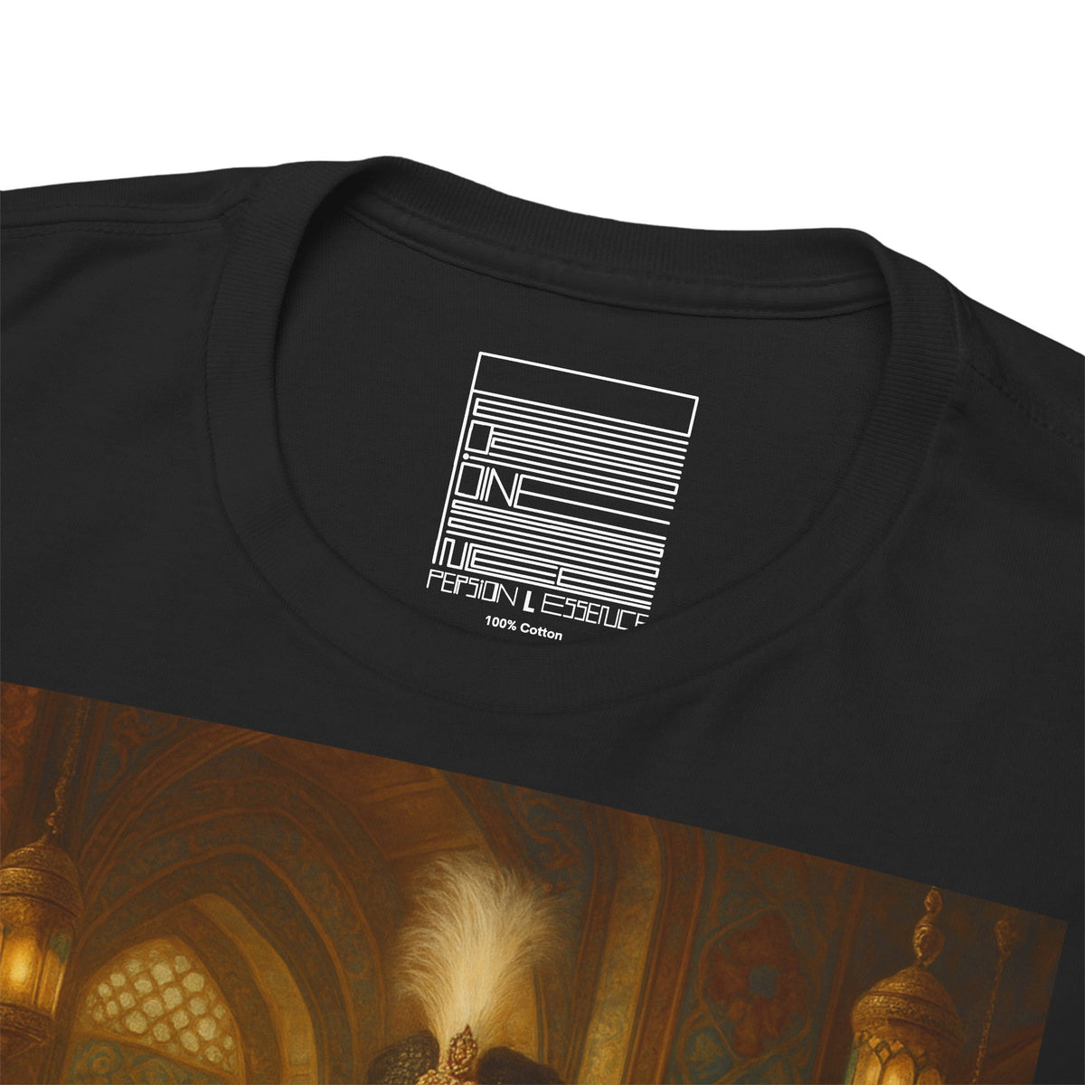 Black – Ghajar Khan II Tee – close-up