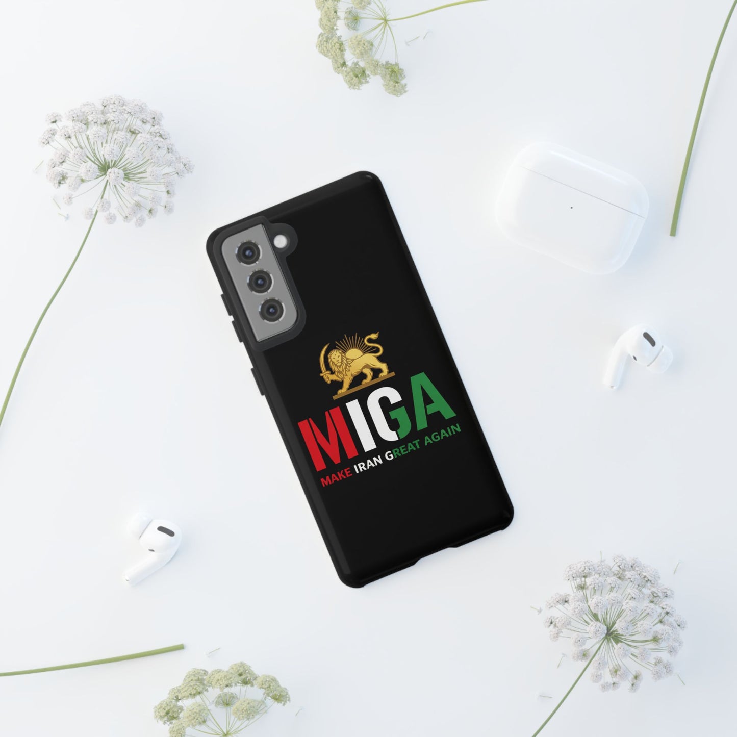 MIGA "Make Iran Great Again" Lion & Sun Phone Case