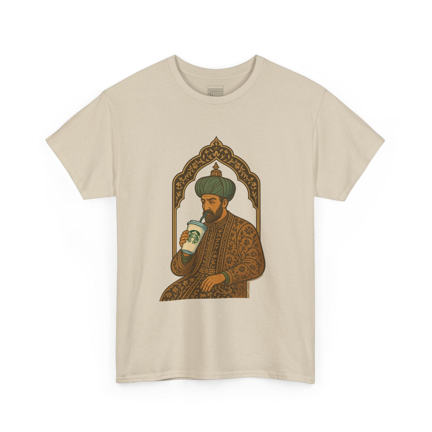 Shaah Abbas having Starbucks