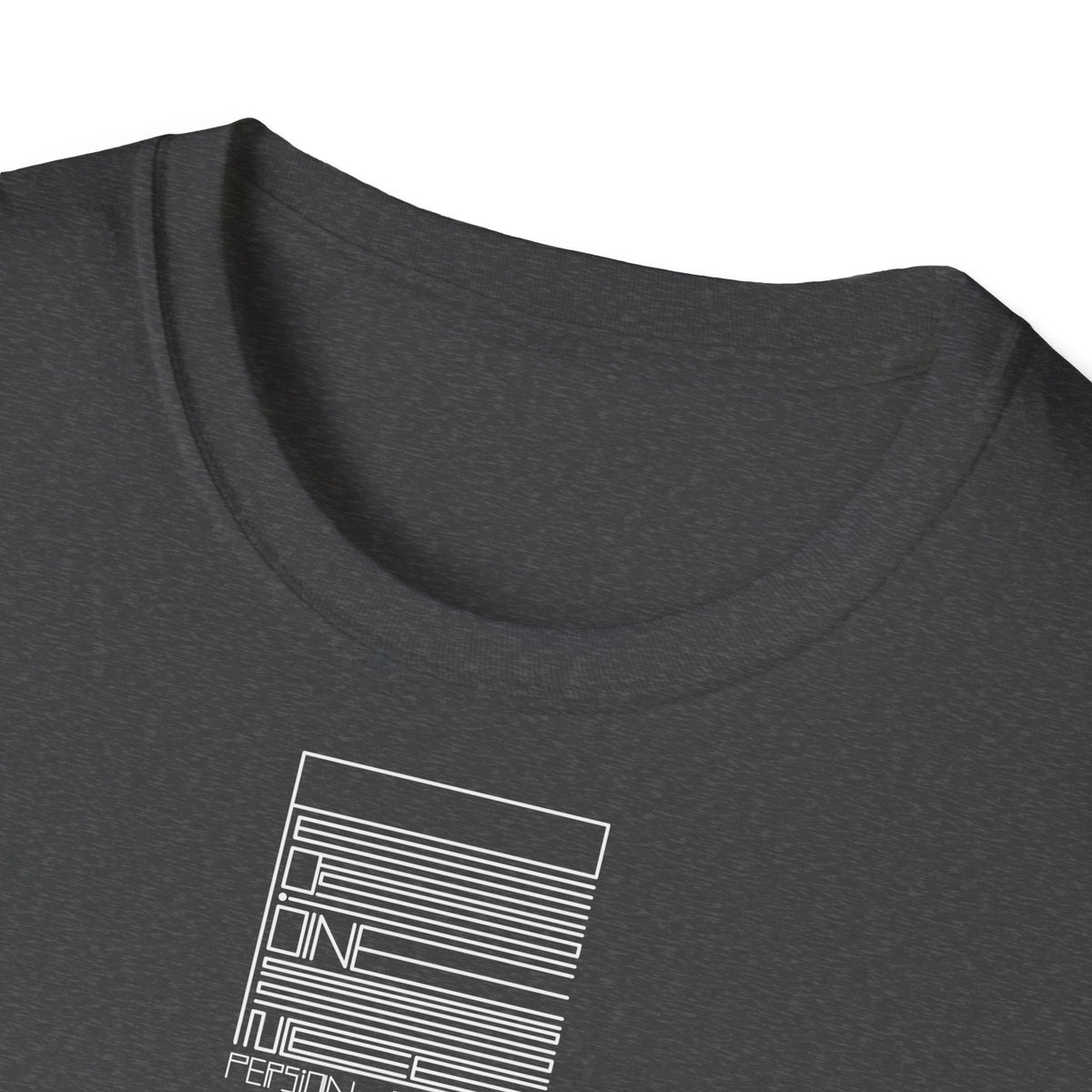 Dark Heather – PEssence Tee – close-up