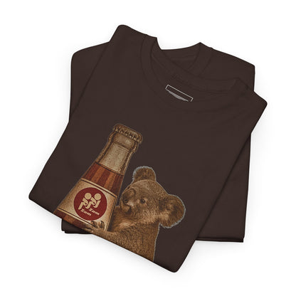 Dark Chocolate – ZamZam Koala Tee – folded