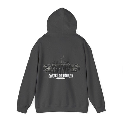 Dark Heather – Cartel de Tehran Hoodie – back