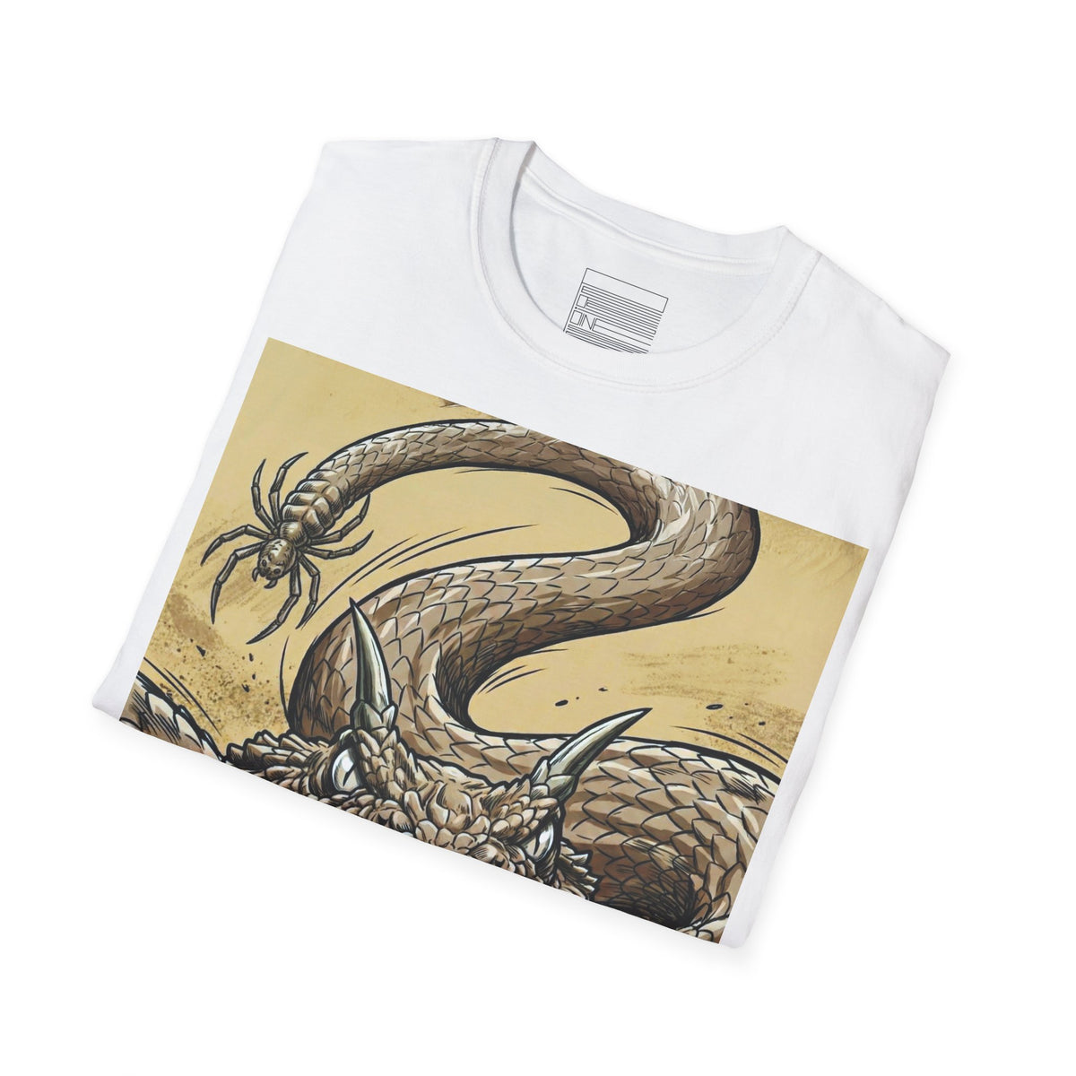 White – Horned Viper Tee – folded