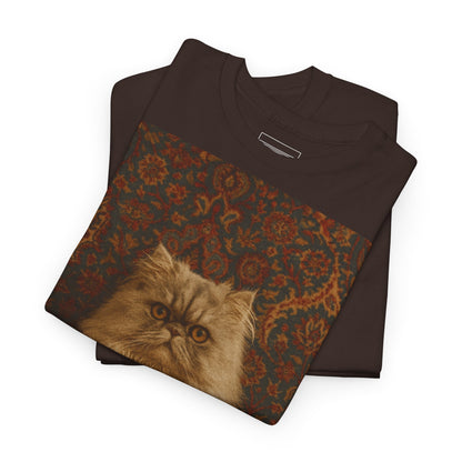Dark Chocolate – Persian Cat Tee – folded