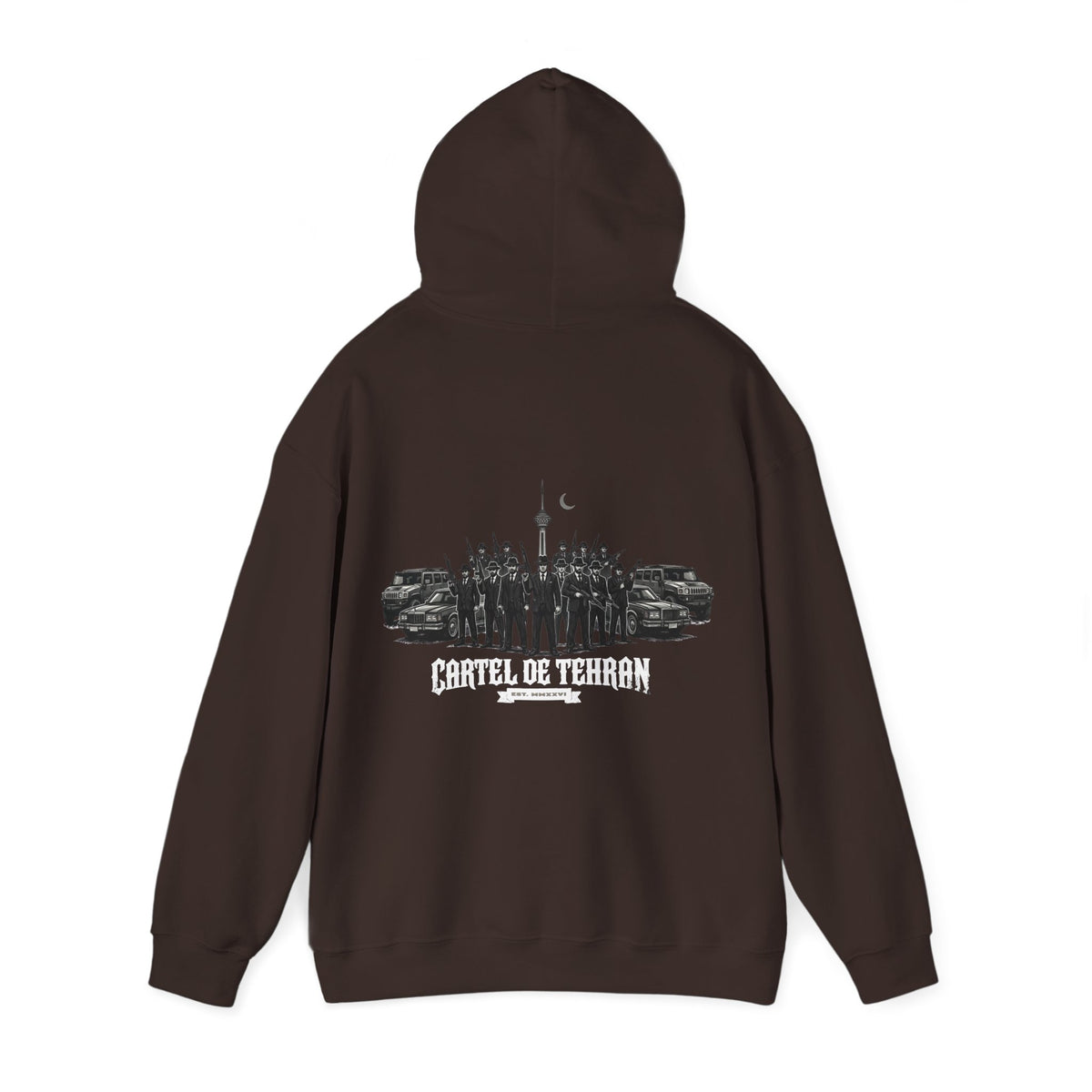 Dark Chocolate – Cartel de Tehran Hoodie – back