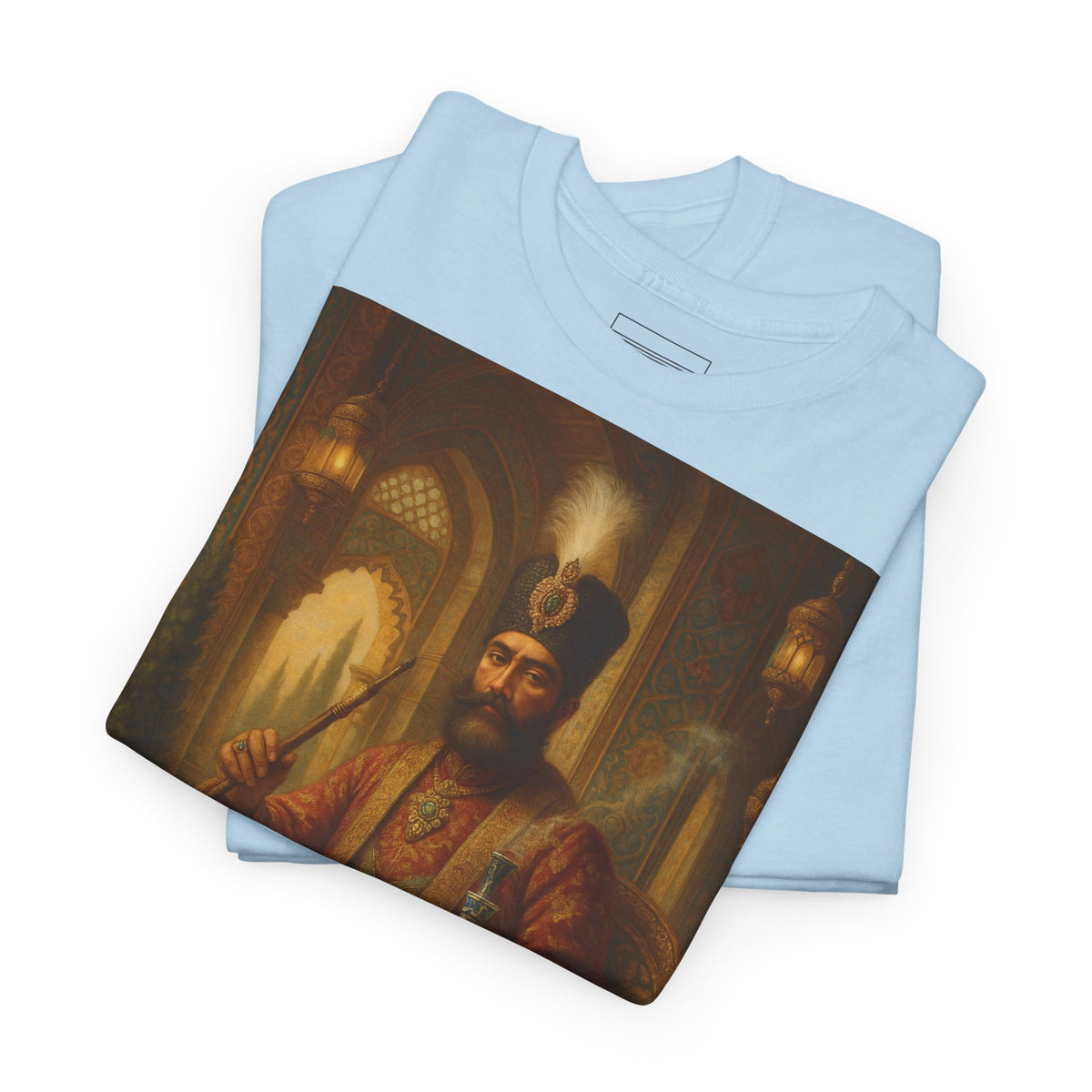 Light Blue – Ghajar Khan II Tee – folded
