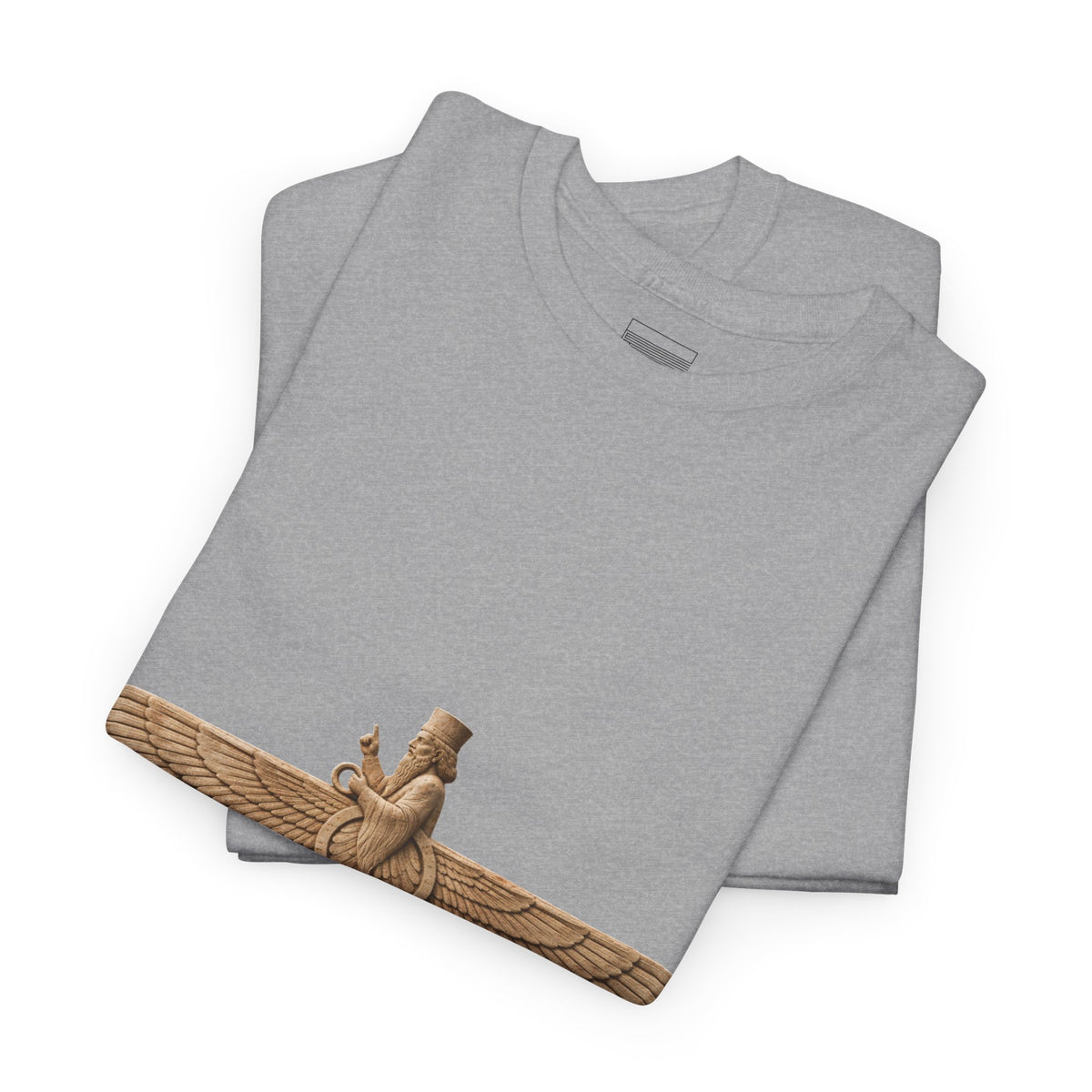 Sport Grey – Farvahar Emblem Tee – folded