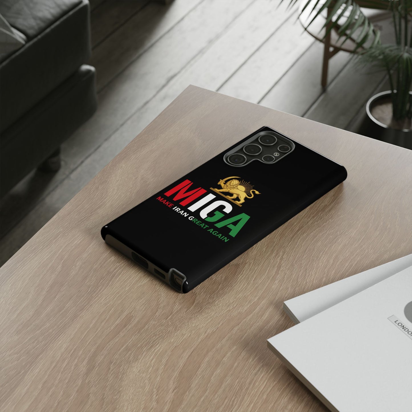 MIGA "Make Iran Great Again" Lion & Sun Phone Case
