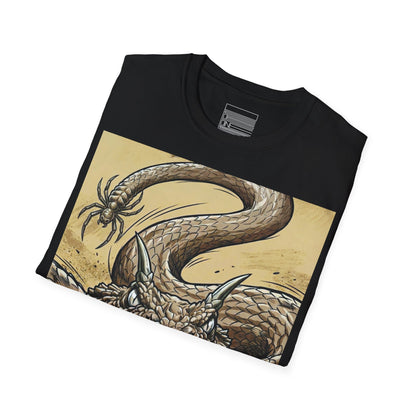 Black – Horned Viper Tee – folded