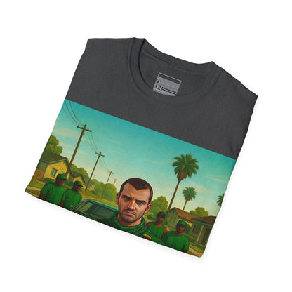 Dark Heather – Grand Theft Istak Tee – folded