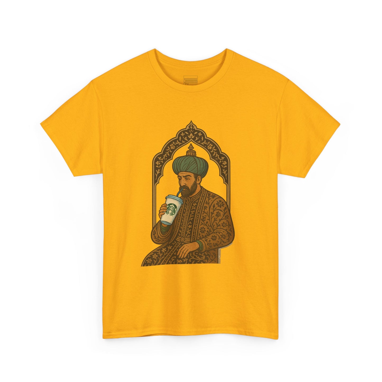 Shaah Abbas having Starbucks