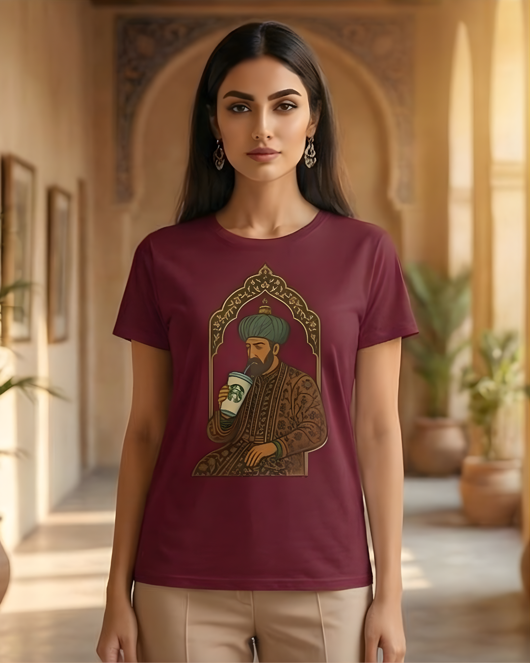 Shaah Abbas having Starbucks - Tee