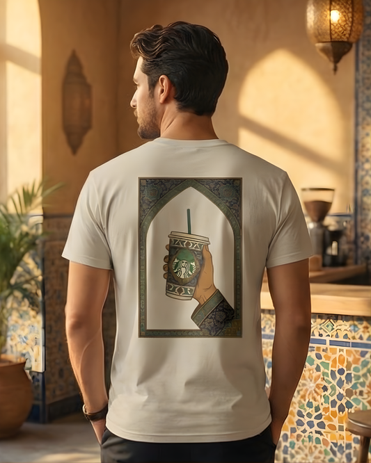 Shaah Abbas having Starbucks - Tee
