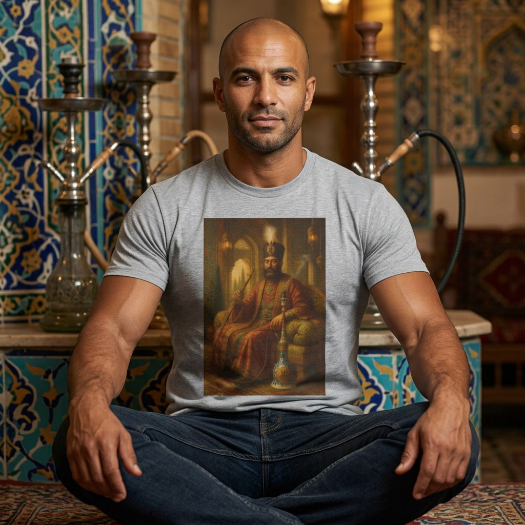 Ghajar Khan with Hookah 2 - Tee