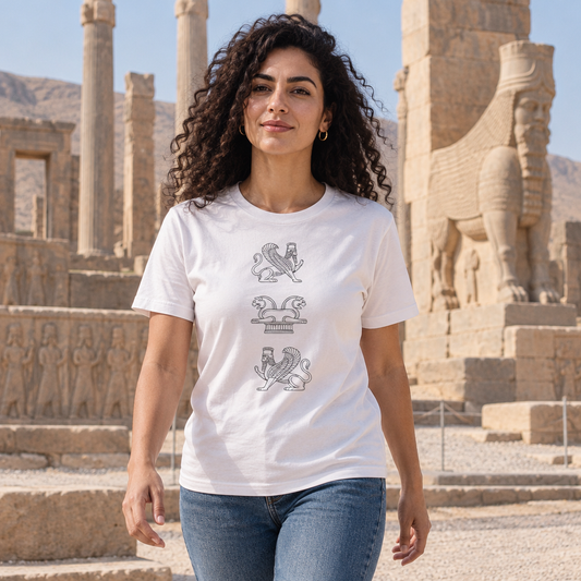 White – Eternal Guardians Tee – worn by model