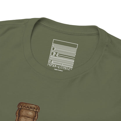 Military Green – ZamZam Koala Tee – close-up