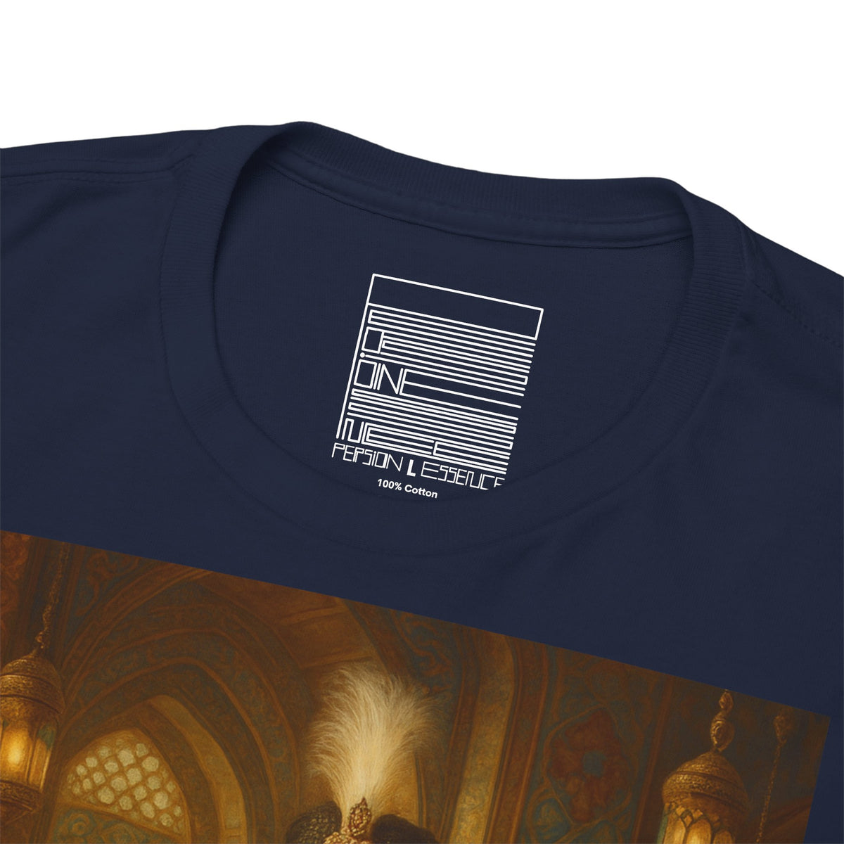 Navy – Ghajar Khan II Tee – close-up