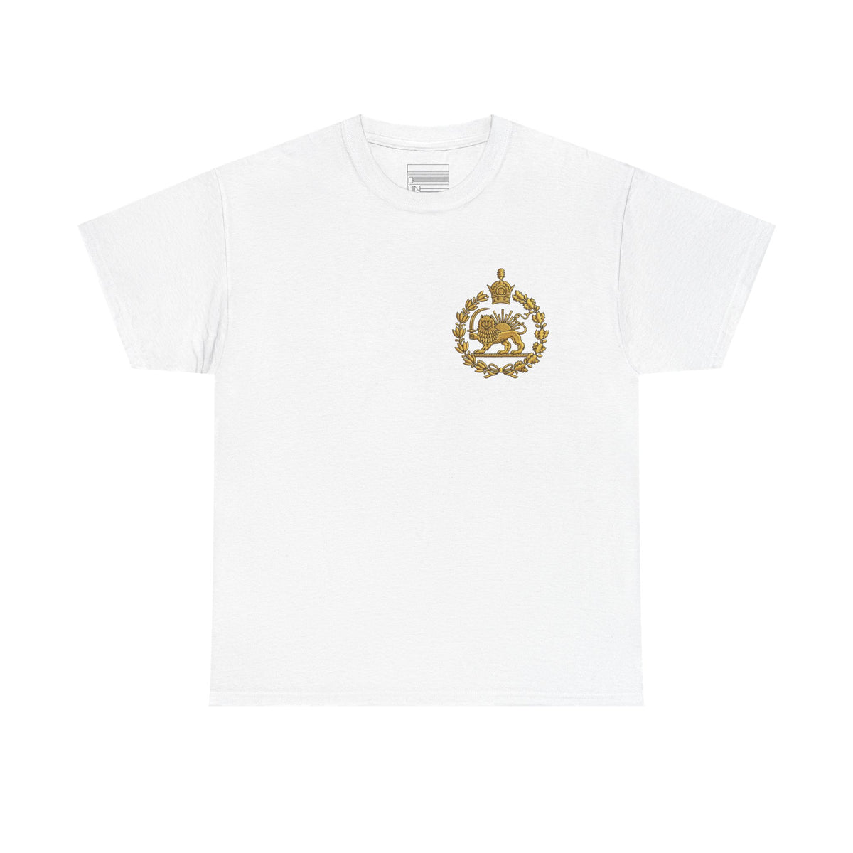 White – Pahlavi Imperial Tee – front