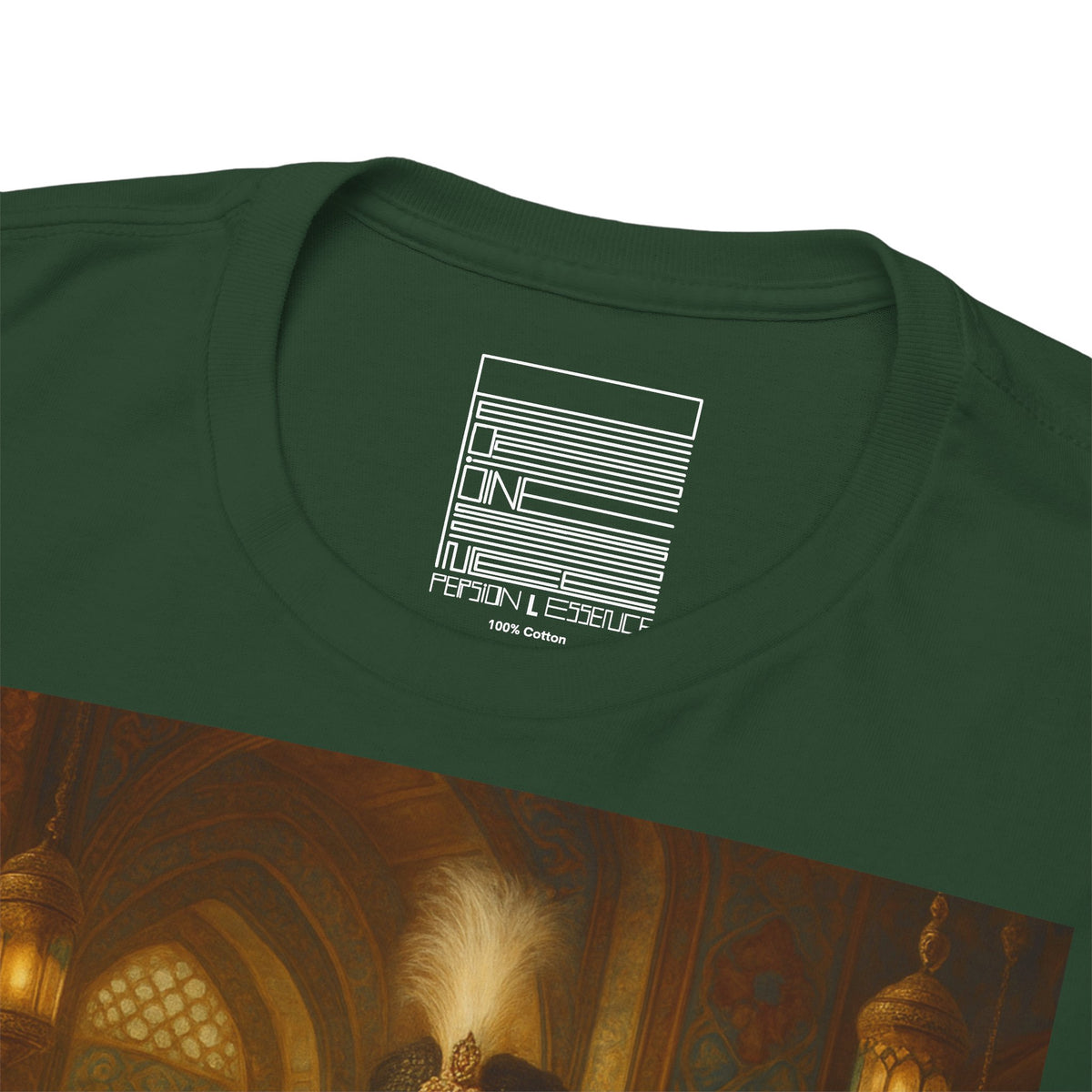 Forest Green – Ghajar Khan II Tee – close-up