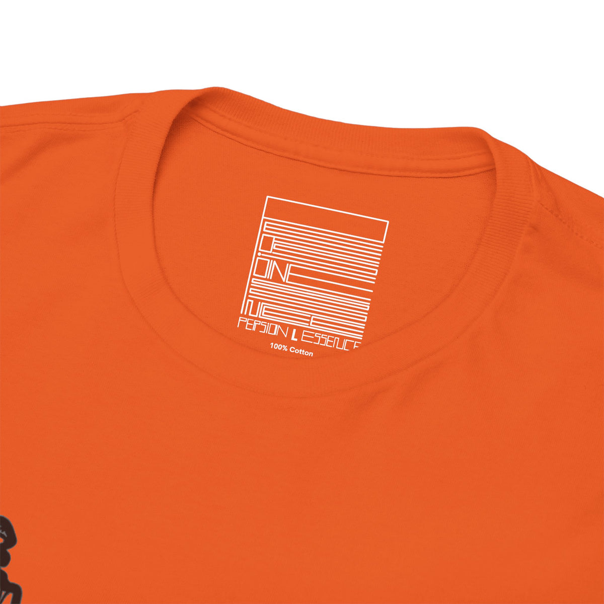 Orange – Persian Mandala Tee – close-up