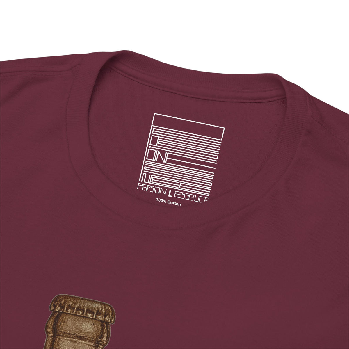 Maroon – ZamZam Koala Tee – close-up