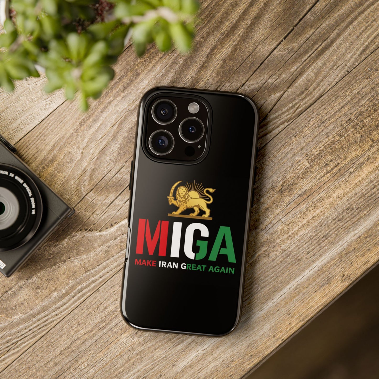 MIGA "Make Iran Great Again" Lion & Sun Phone Case
