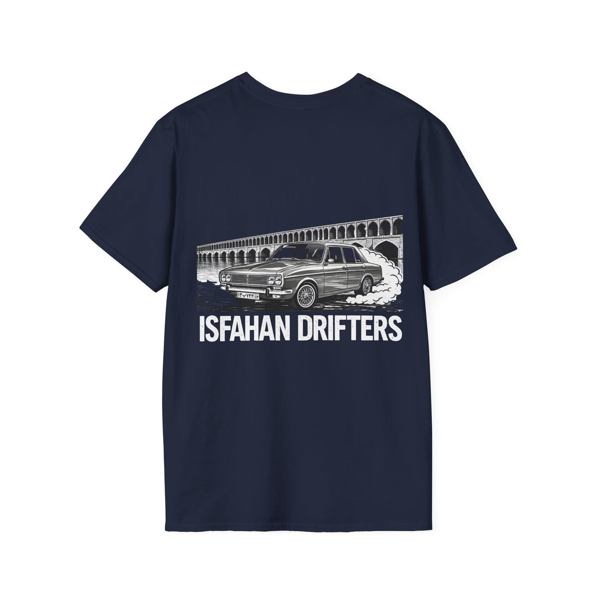Navy – Isfahan Drifters BW Tee – back