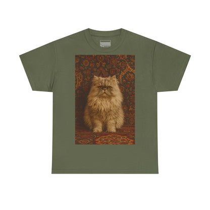 Military Green – Persian Cat Tee – front