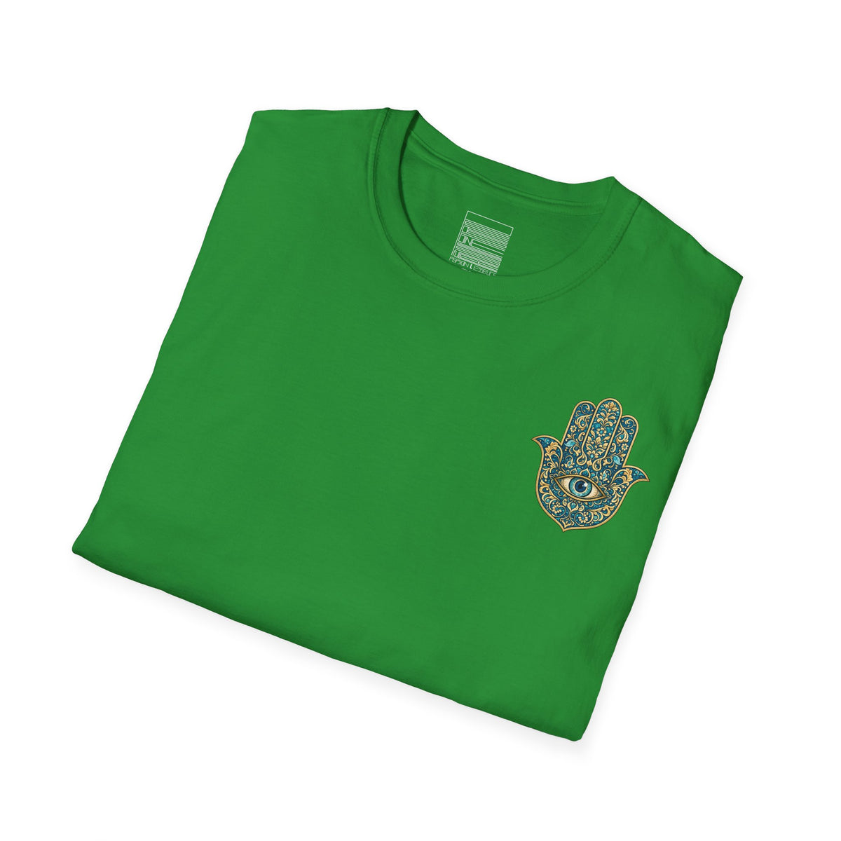 Irish Green – Royal Hamsa Tee – folded